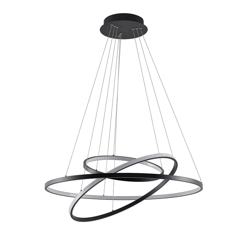 Lucande – Filippa Pendelleuchte Matt Black/White
