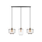 Hanglamp Tube 3-lamps kappen cilindrisch/rond rook