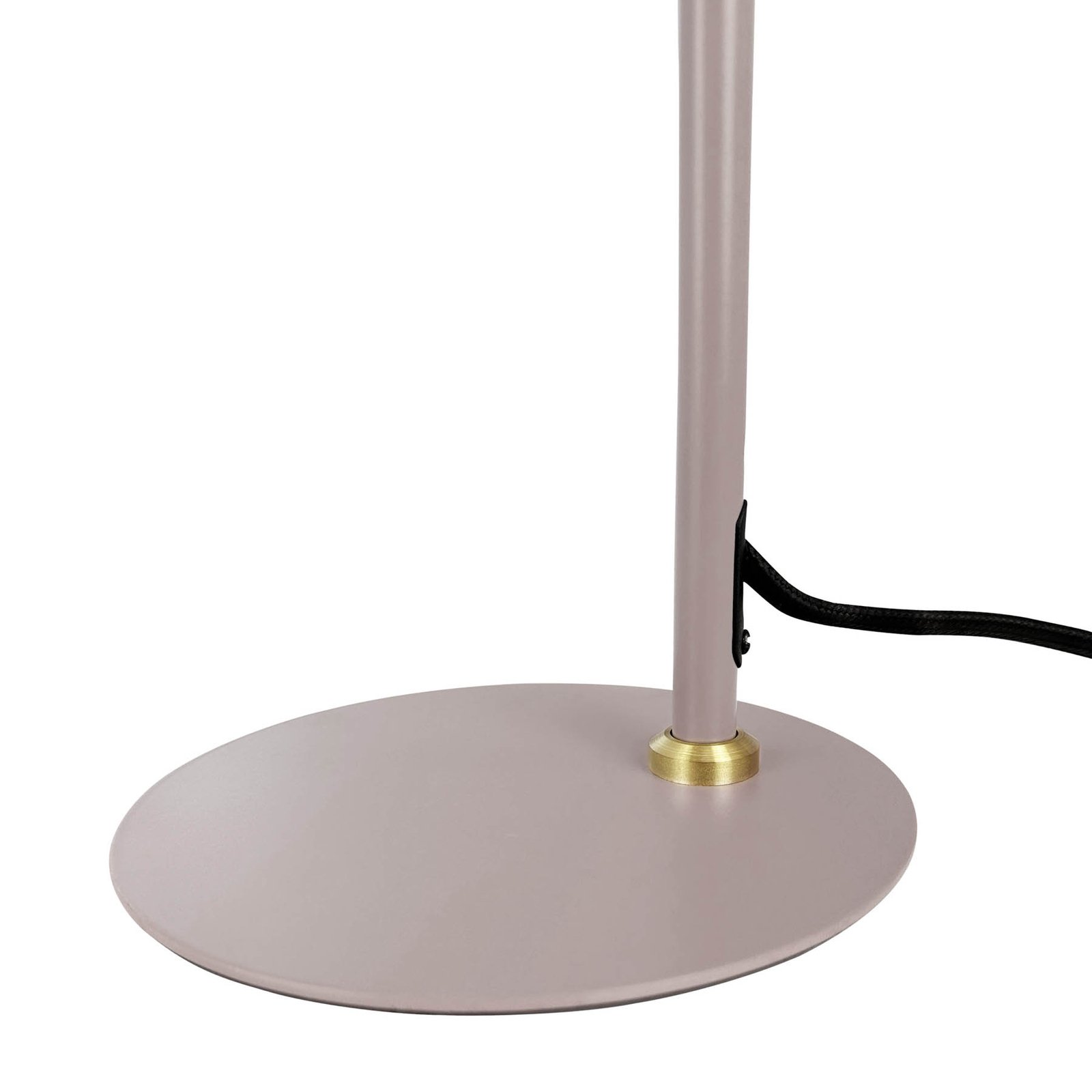 Dyberg Larsen bordlampe DL12, beige, højde 39,5 cm, metal