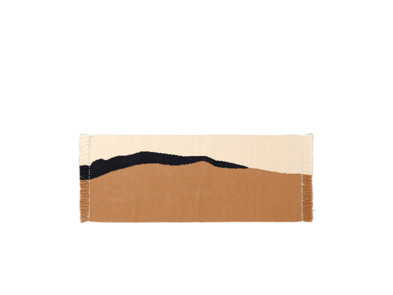 Soil Kelim Runner 70x180 Dark Sand/Off-White - Ferm Living