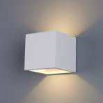 Nástenné LED svietidlo Marita v tvare kocky sadra