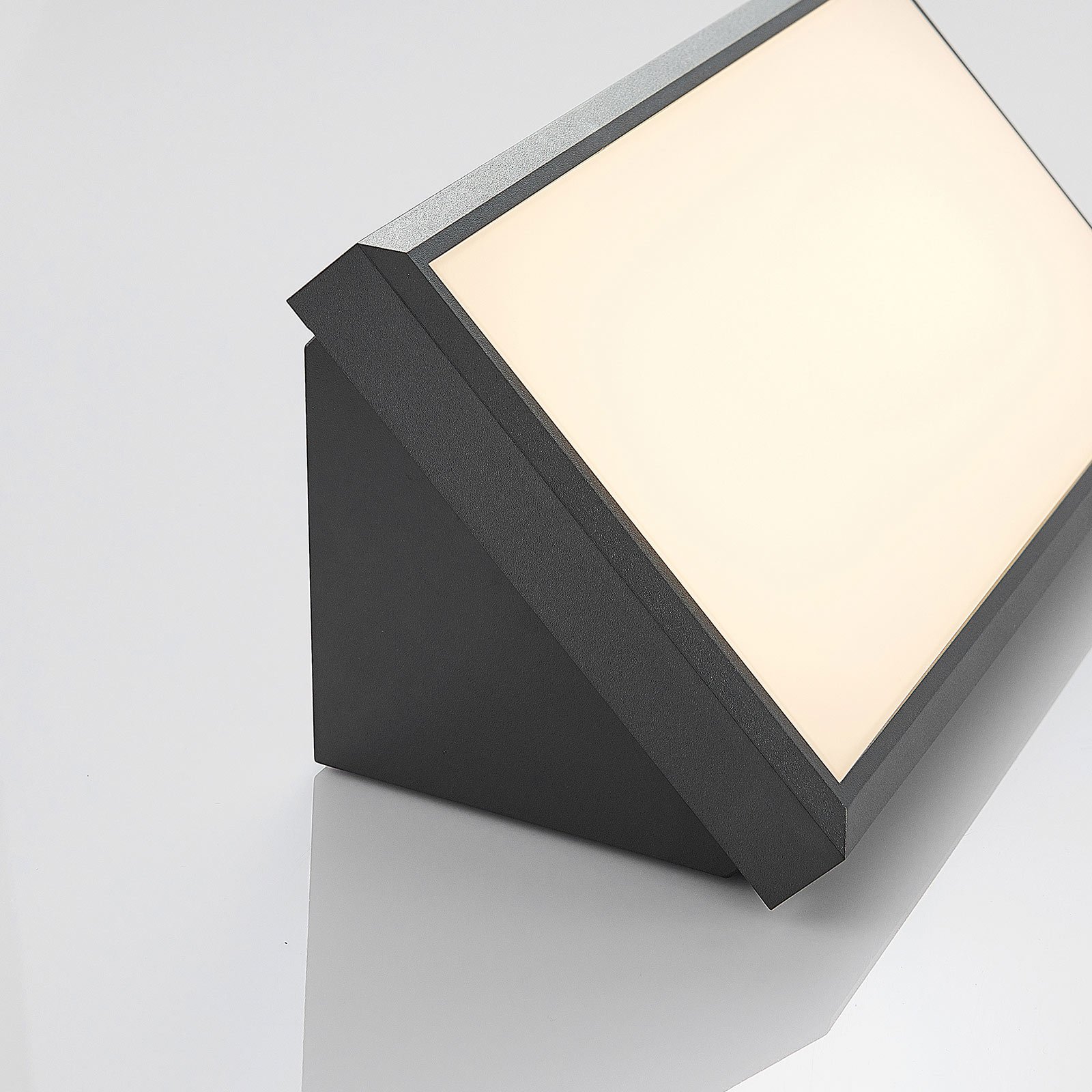 Abby Outdoor Wall Lamp w/Sensor Dark Grey/White - Lindby