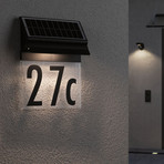 Paulmann Neda solar house number light in black