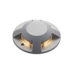 Jeffrey LED 4 Recessed Ground Spot Silver - Lucande