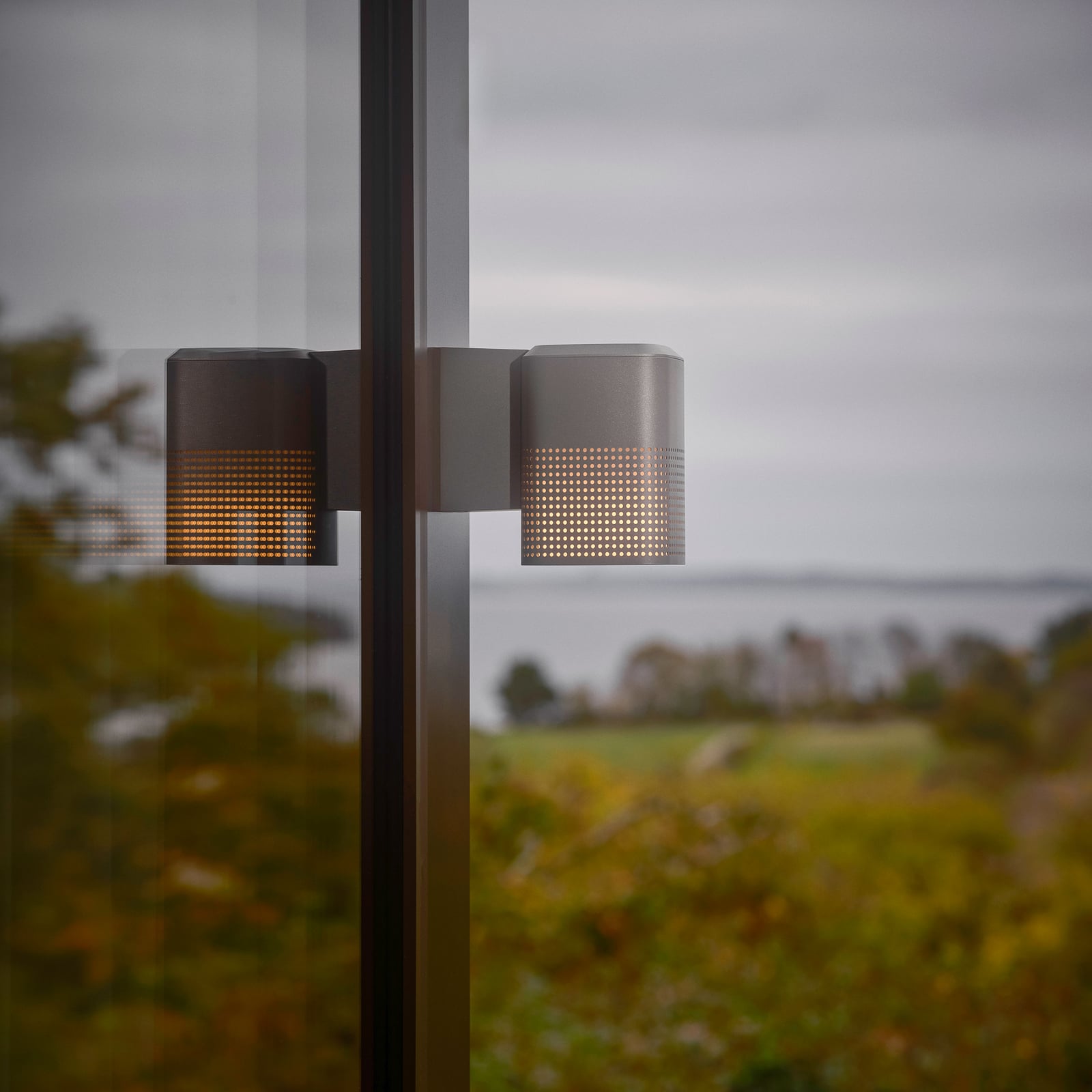Venkovní nástěnné svítidlo Sidara Seaside, antracitová, IP54, E27 – Nordlux