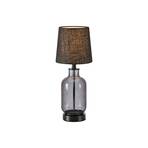 Costero table lamp, smoky grey/black, 43 cm