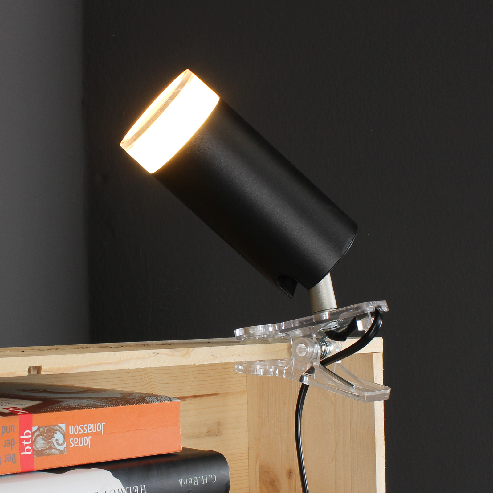 LED-Spot Klipa mit RGBW-Farbwechsel, schwarz