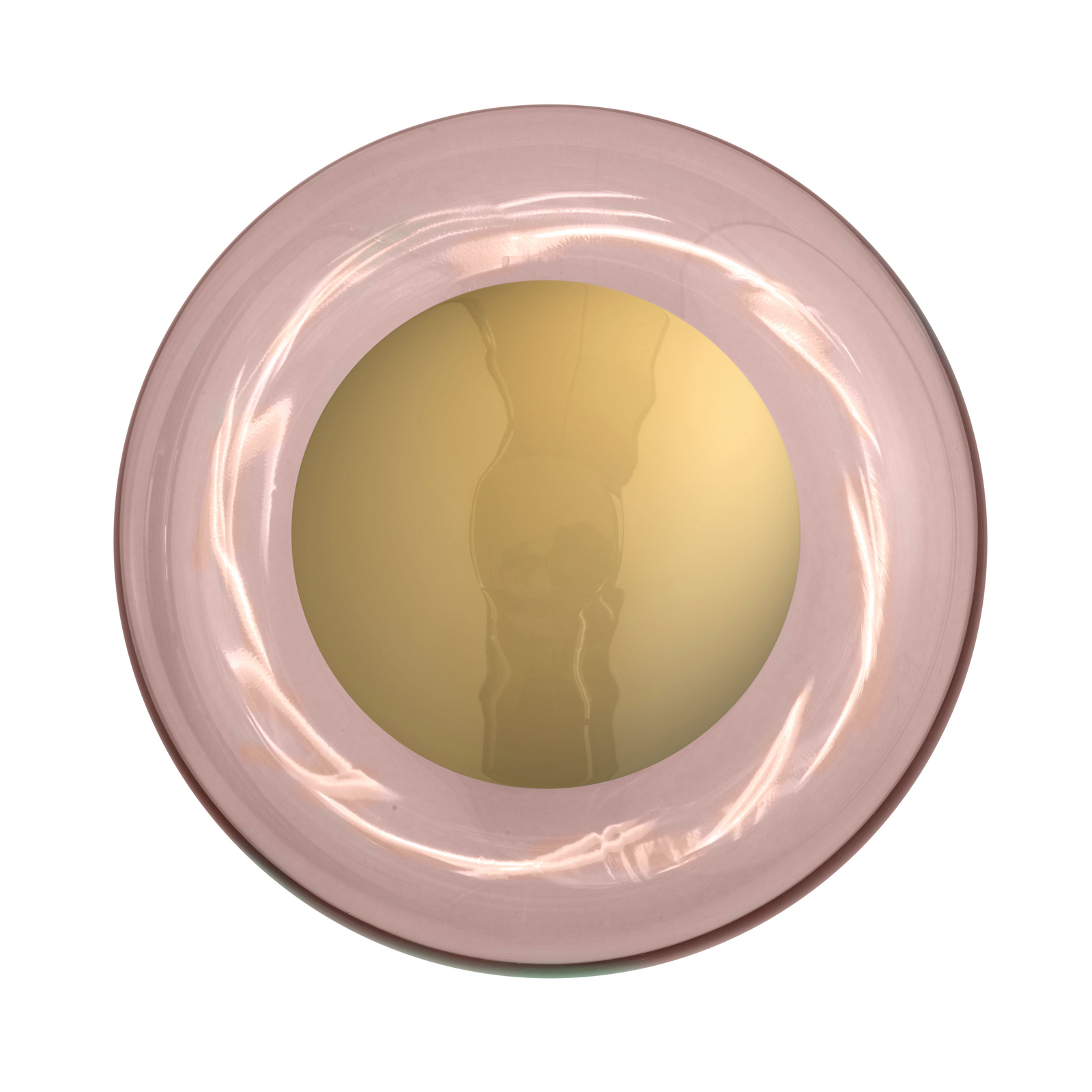 EBB & FLOW seinävalaisin Horizon Surface, ruusukulta, lasi, Ø 29 cm