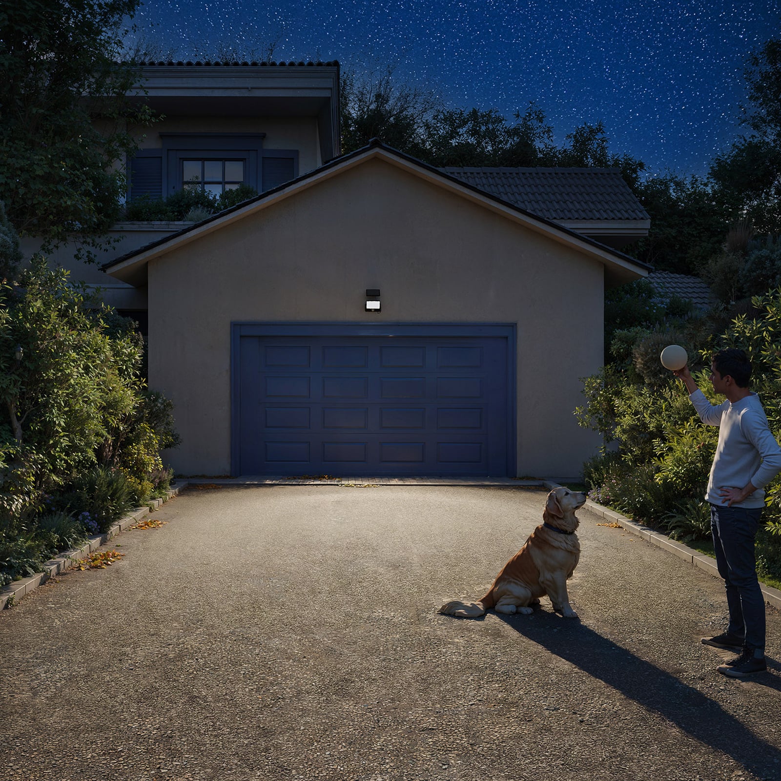 Philips LED-solarna stenska svetilka Fyns, črna, s senzorjem, IP44