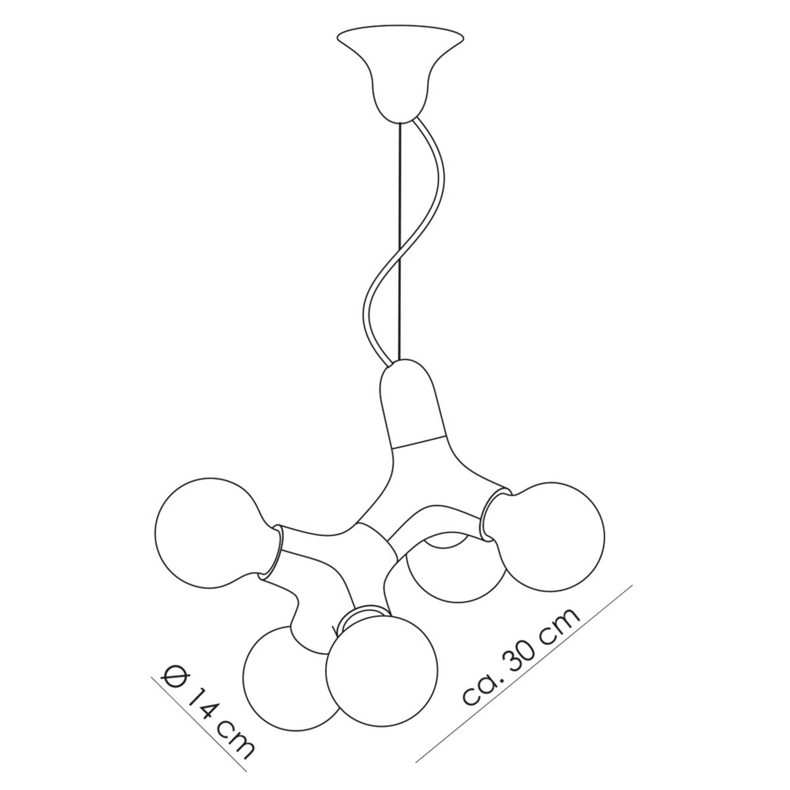 NEXT DNA Double Designer-Pendelleuchte, chrom günstig online kaufen