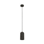 Lampada a sospensione 25420, nera, Ø 10 cm, pietra, E27