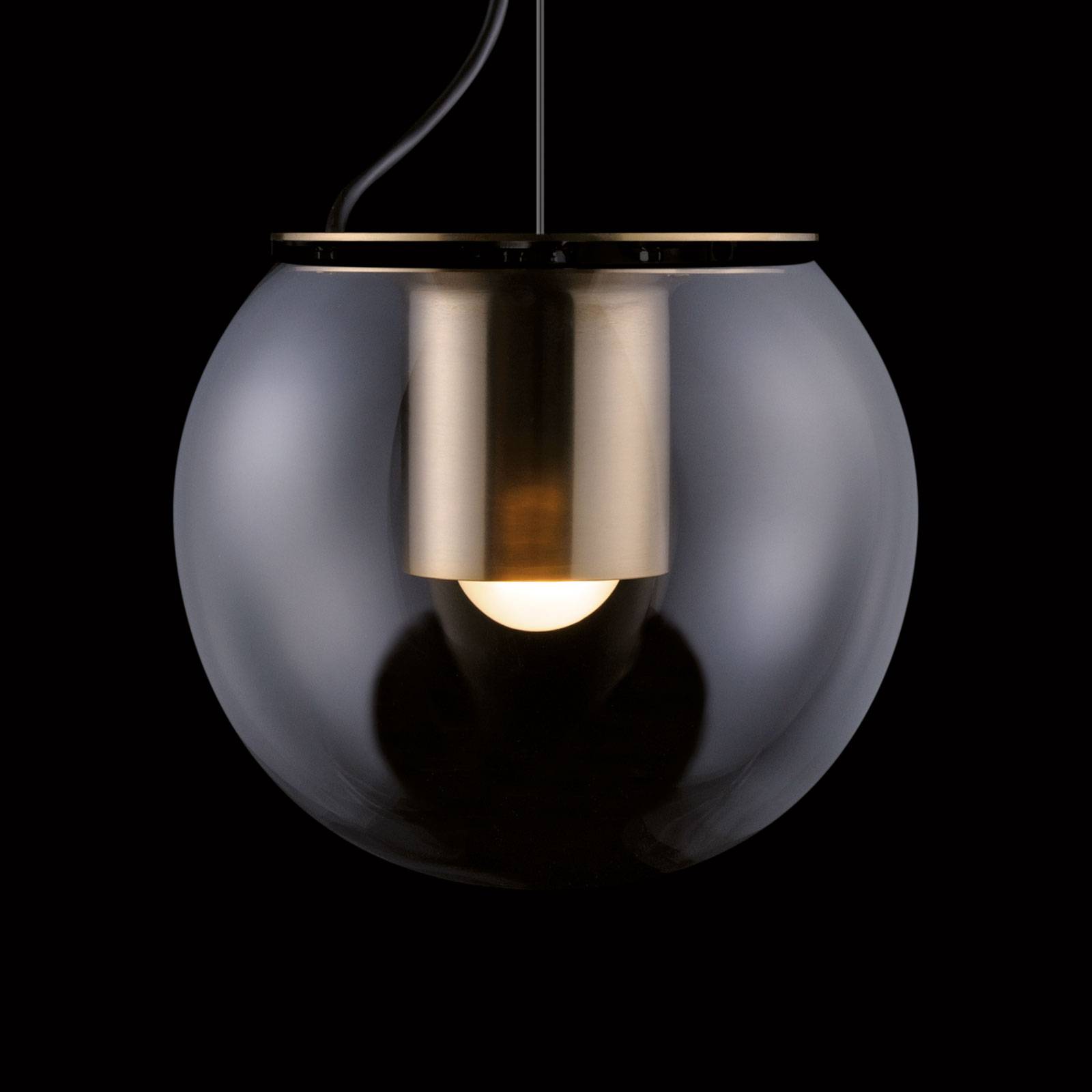 Oluce The Globe suspension, Ø 20 cm, dorée/bronze