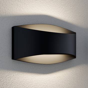 Lindby Evric aplique LED de exterior, ancho 20,3cm
