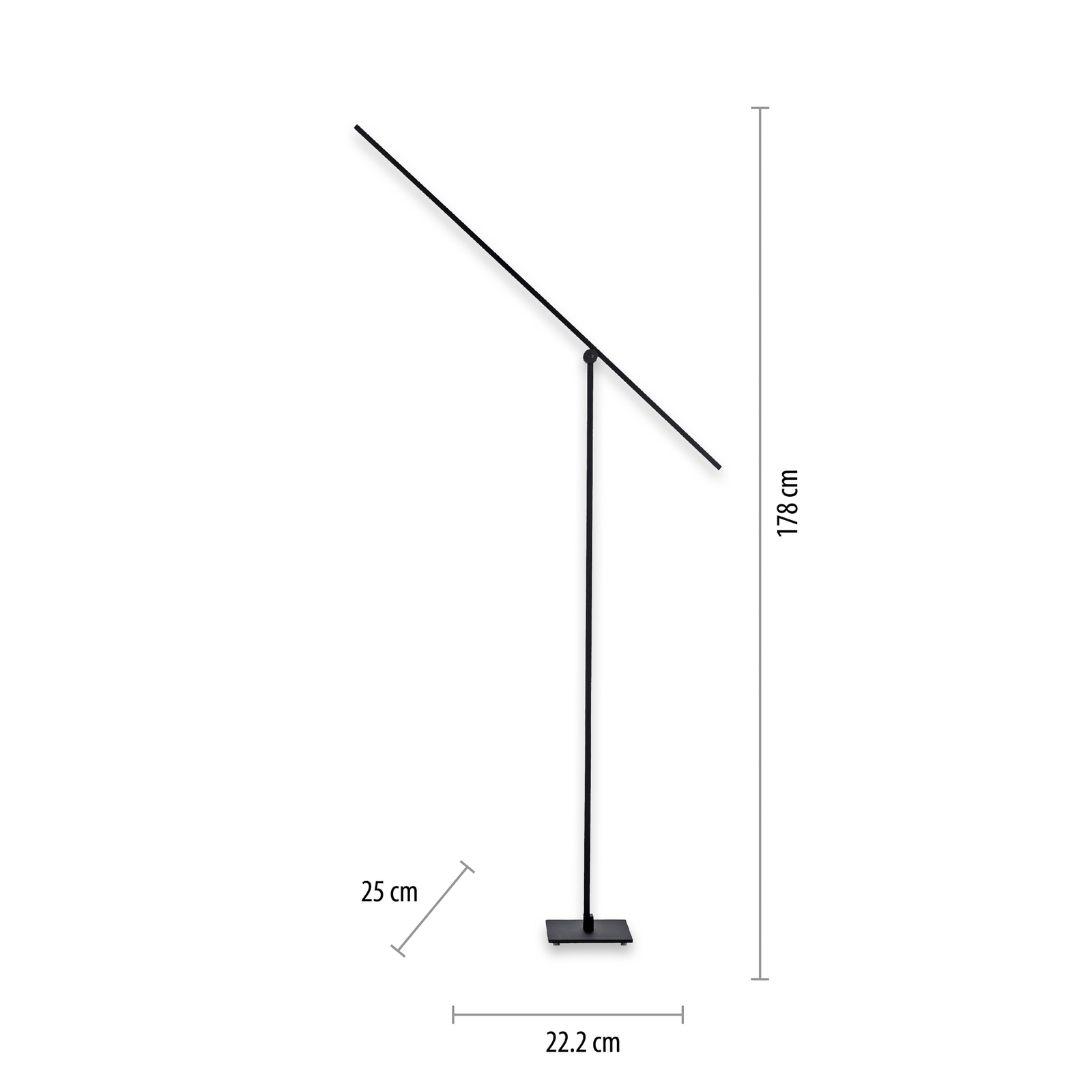 PURE Grafo LED stojací lampa s dotykovým stmívačem
