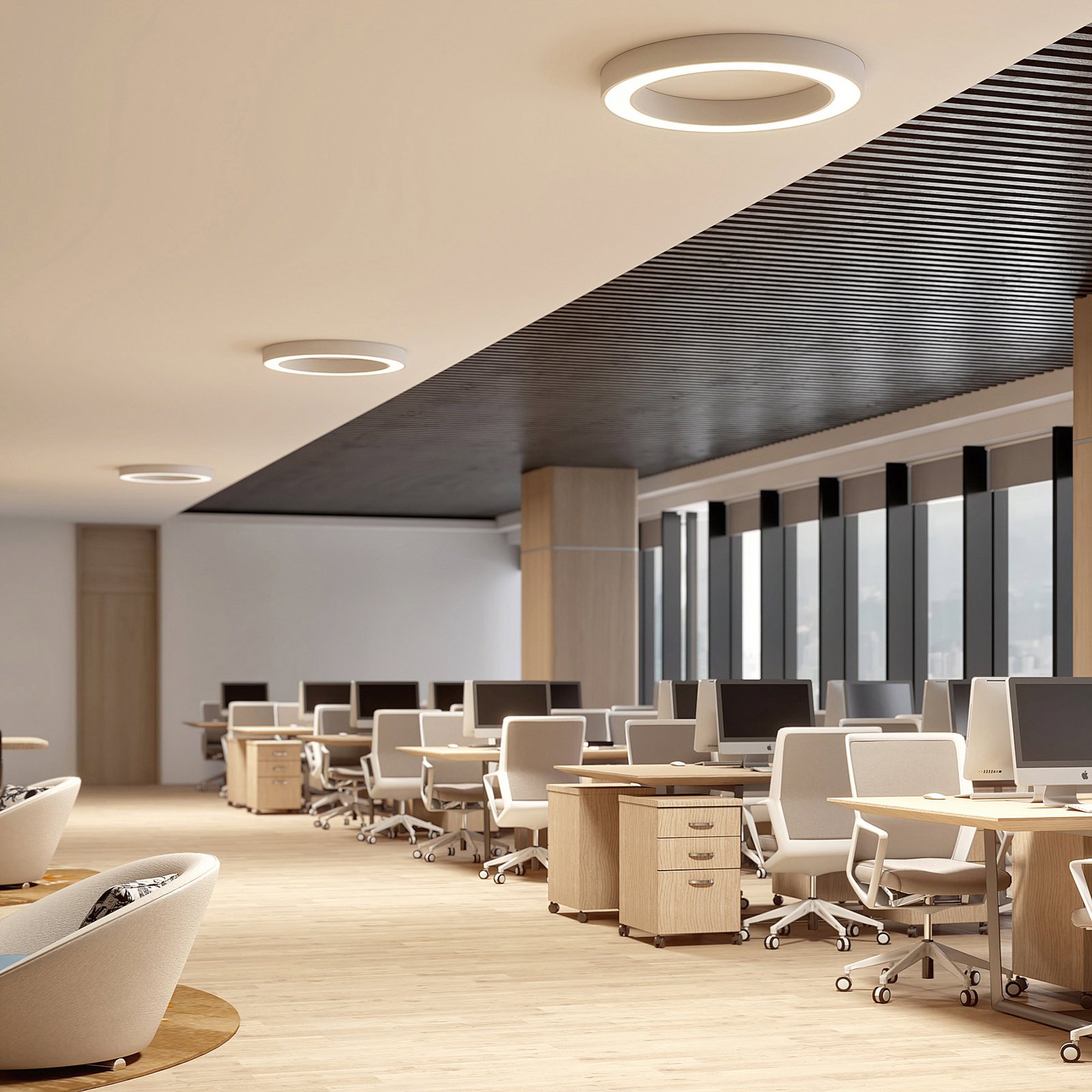 Sharelyn LED Candeeiro de Tecto Ø80 White - Arcchio