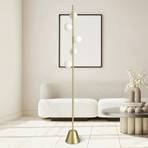 Lampe sur pied Pomi, 5 lampes, or/blanc, verre, hauteur 170 cm