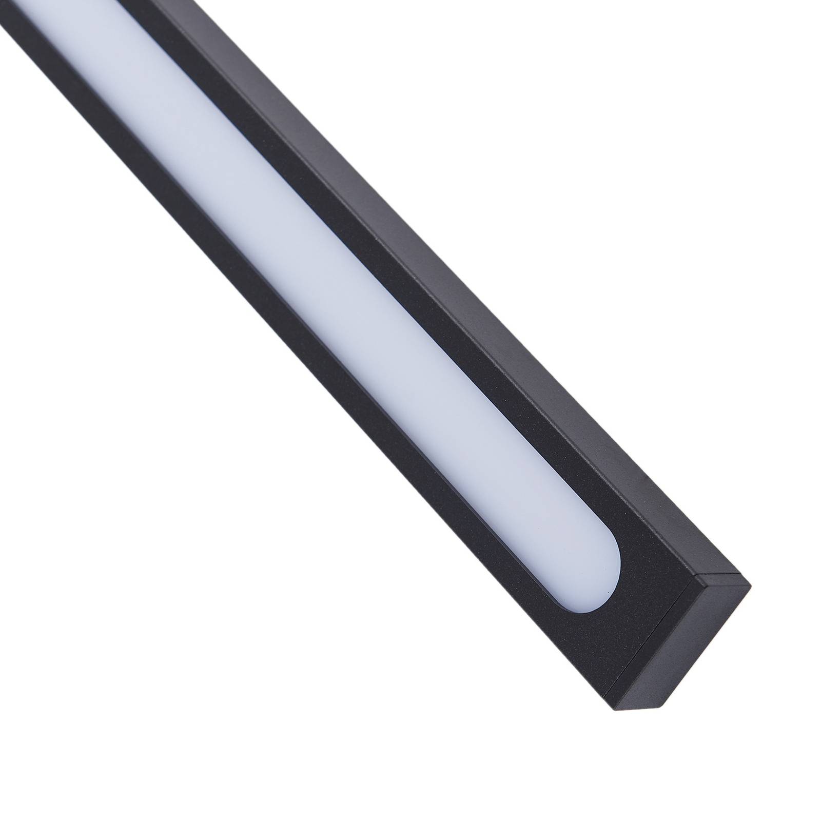 Lindby kinkiet zewnętrzny LED Sakari, 10,5 W, czarny, aluminium