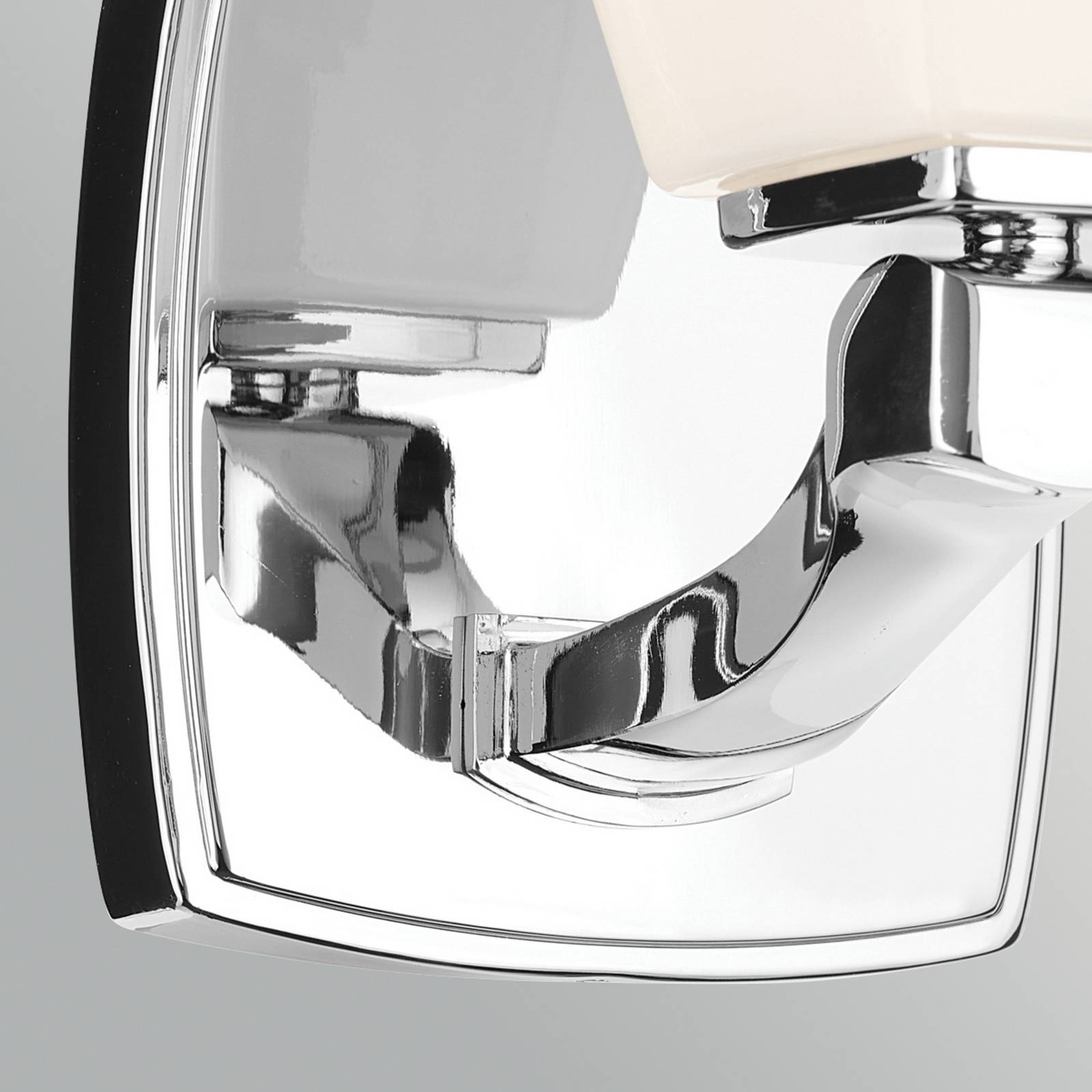 Kinkiet Marant, chrom/opal, wysokość 24 cm, IP44, G9-LED
