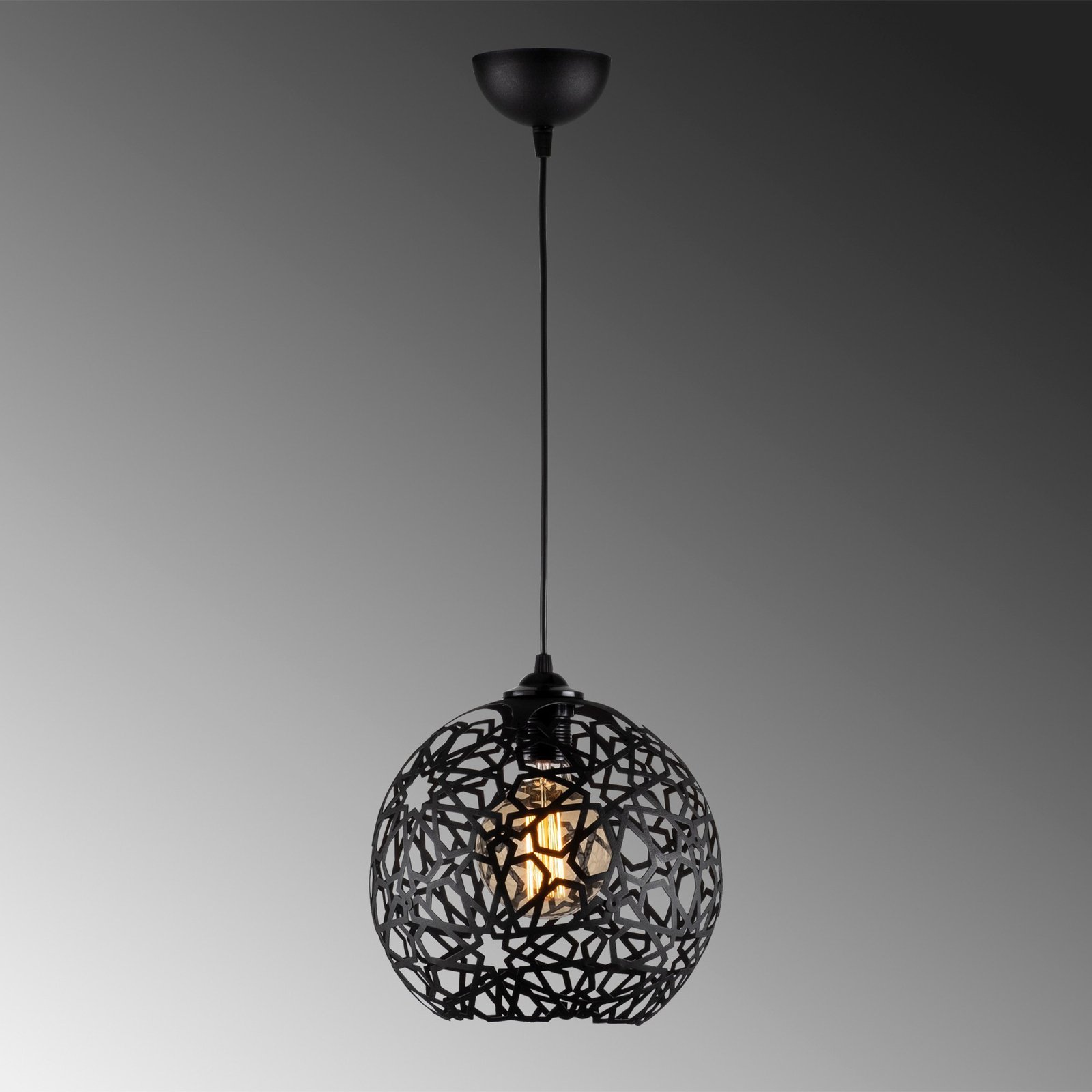 Hanglamp Fellini MR-785 1-lamp Ø 25 cm zwart