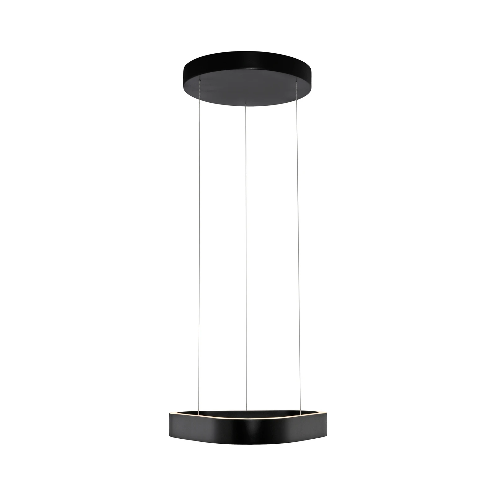 Paul Neuhaus LED pakabinamas šviestuvas Q-Stretto, juodas, 40,8 cm