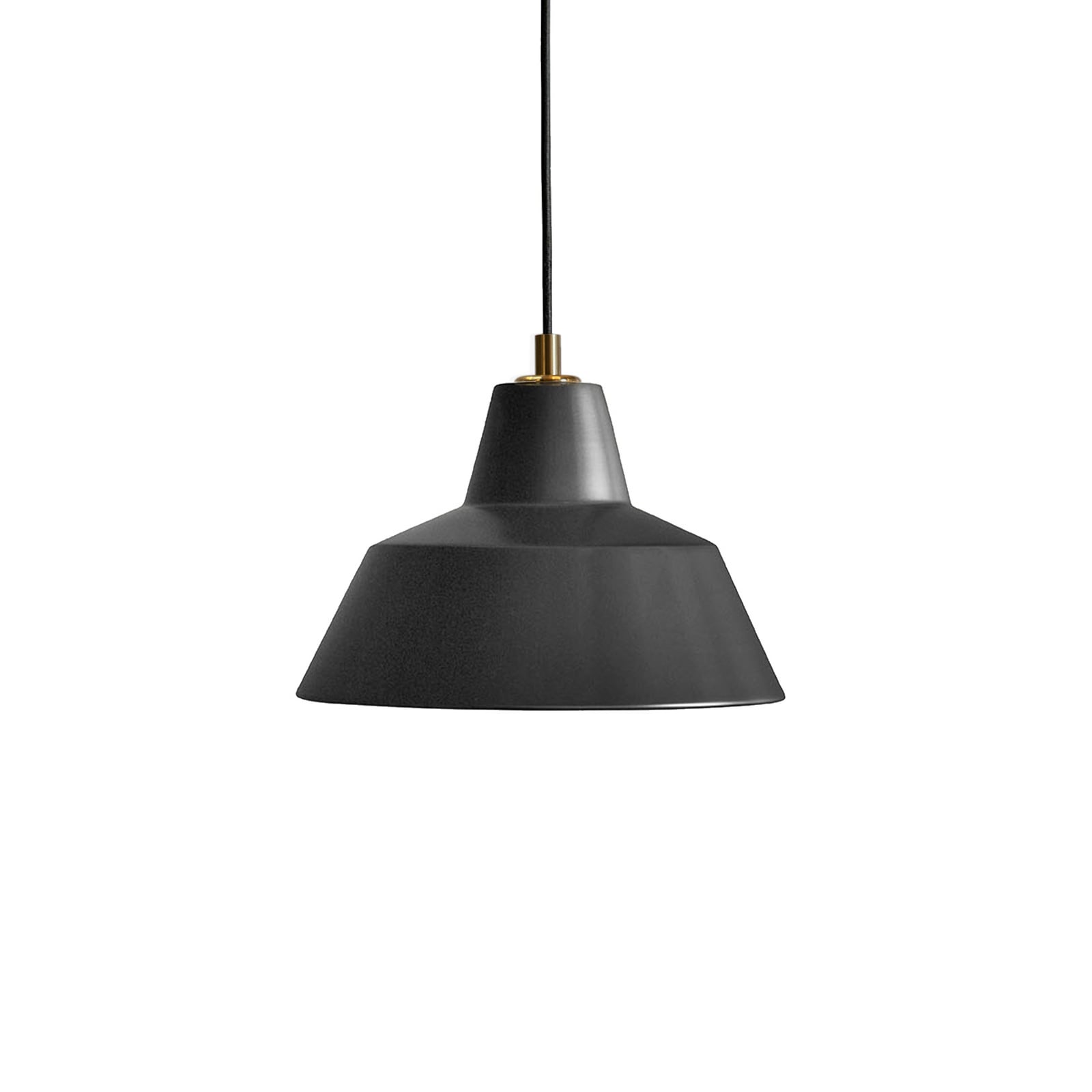Workshop W2 hanglamp matzwart, aluminium, E27 - Made By Hand