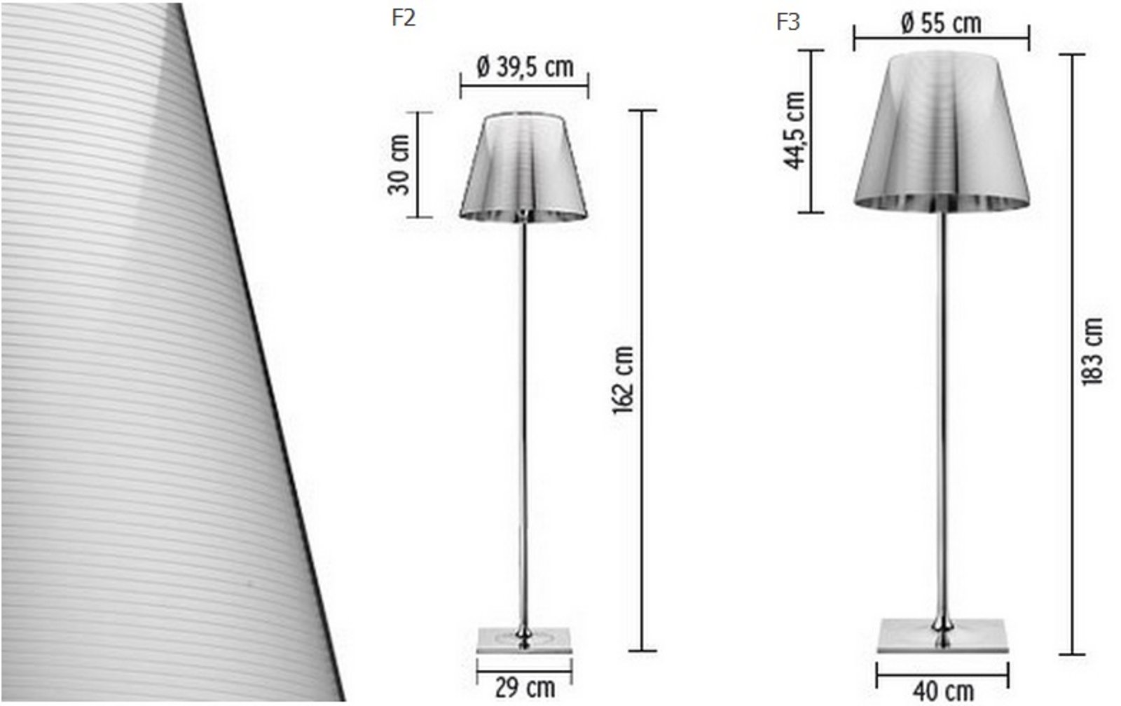 KTribe F3 Floor Lamp Smoke - Flos