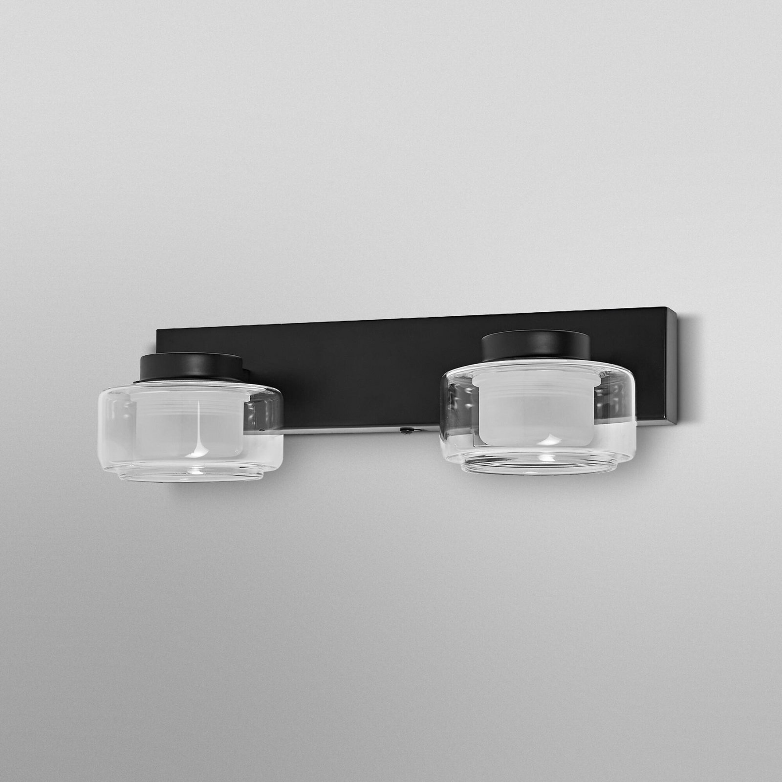 OSRAM LED-Wandleuchte ORBIS FLAME, schwarz, 2-flg., CCT IP44