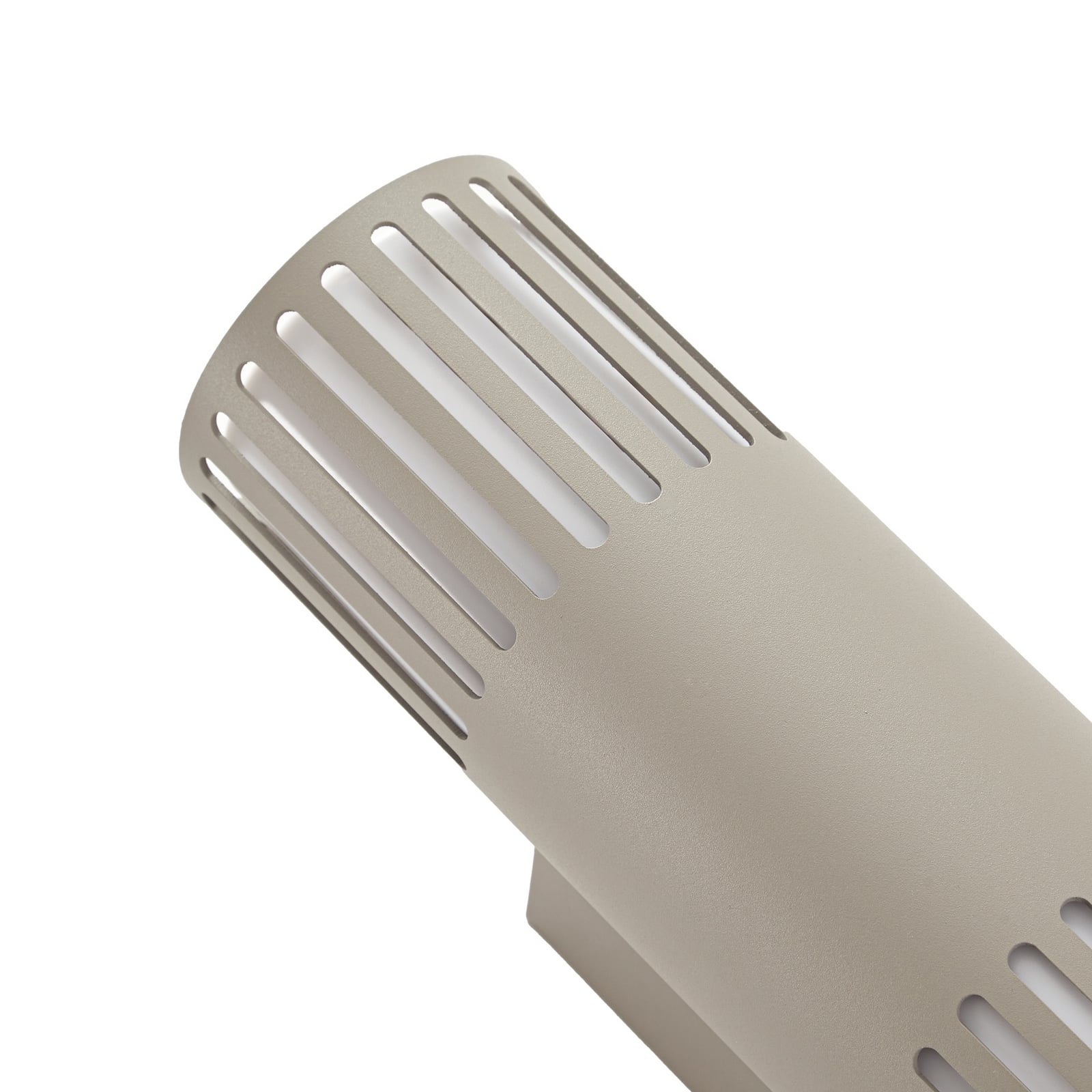 Lurinda utendørs vegglampe, grå, 2 lyskilder, IP44, Ø 10 cm, E27 - Lindby