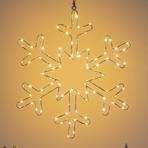 Lampe décorative LED Flocon de neige argenté