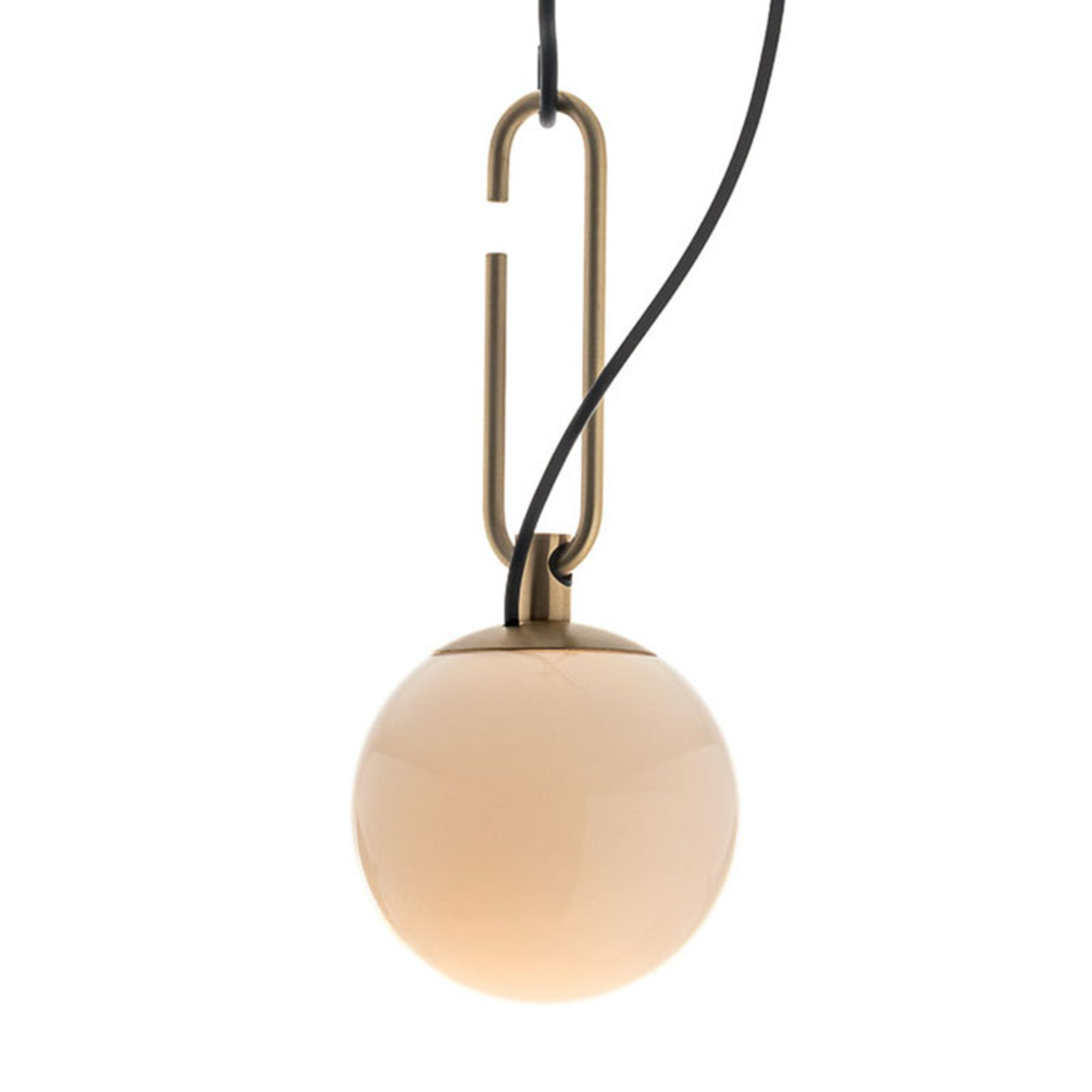 Skleněná závěsná lampa Artemide nh, Ø 14 cm