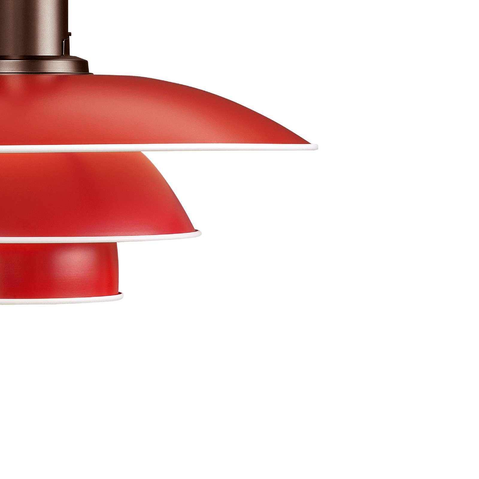 PH 3½-3 Pendelleuchte Rot - Louis Poulsen