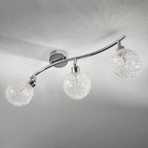 Taklampe Ticino, 3 lyskilder, lang