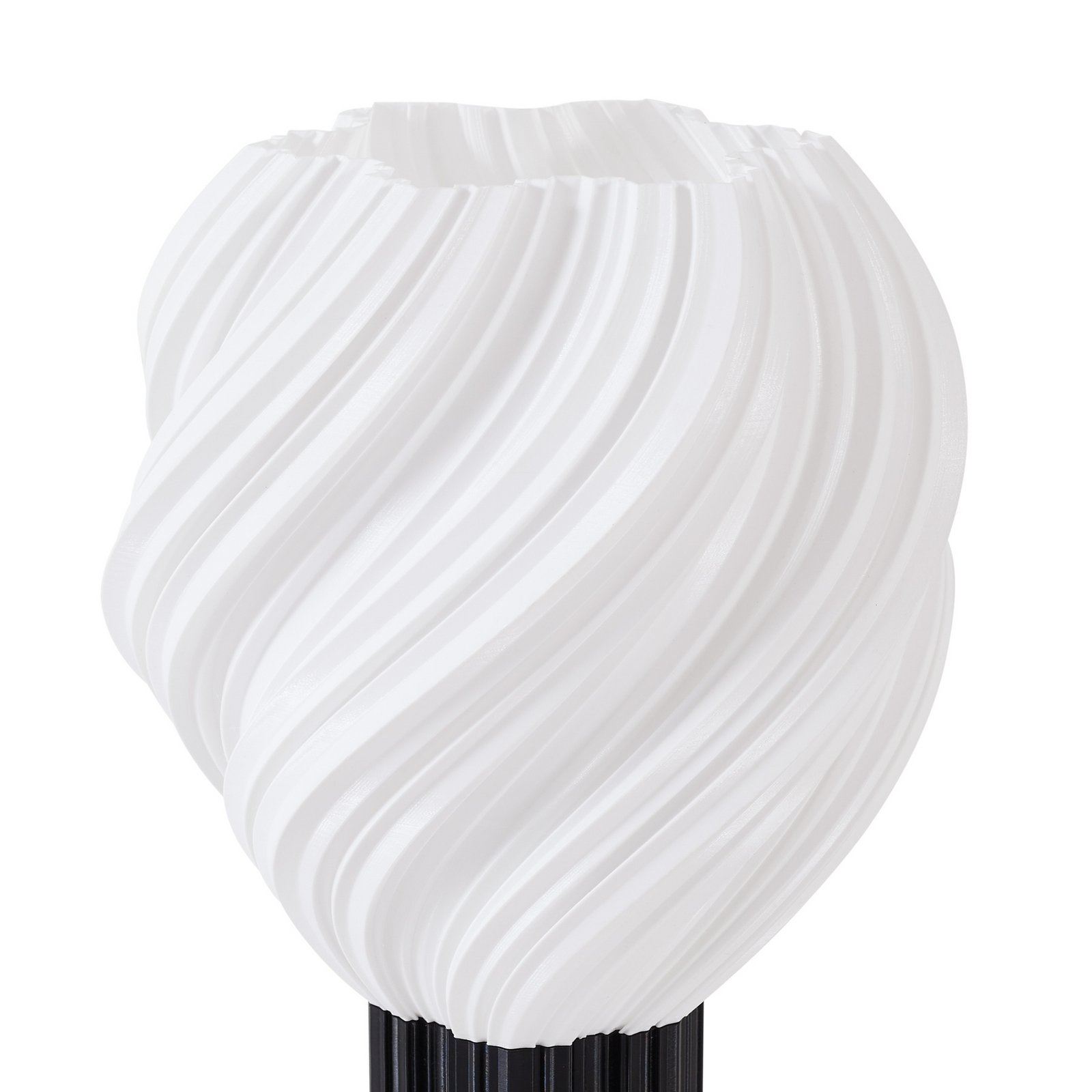 Lampada da tavolo Nuvia, altezza 39,1 cm, bianca, stampa 3D - Lindby Lampada da tavolo Nuvia, altezza 39,1 cm, bianca, stampa 3D - Lindby
