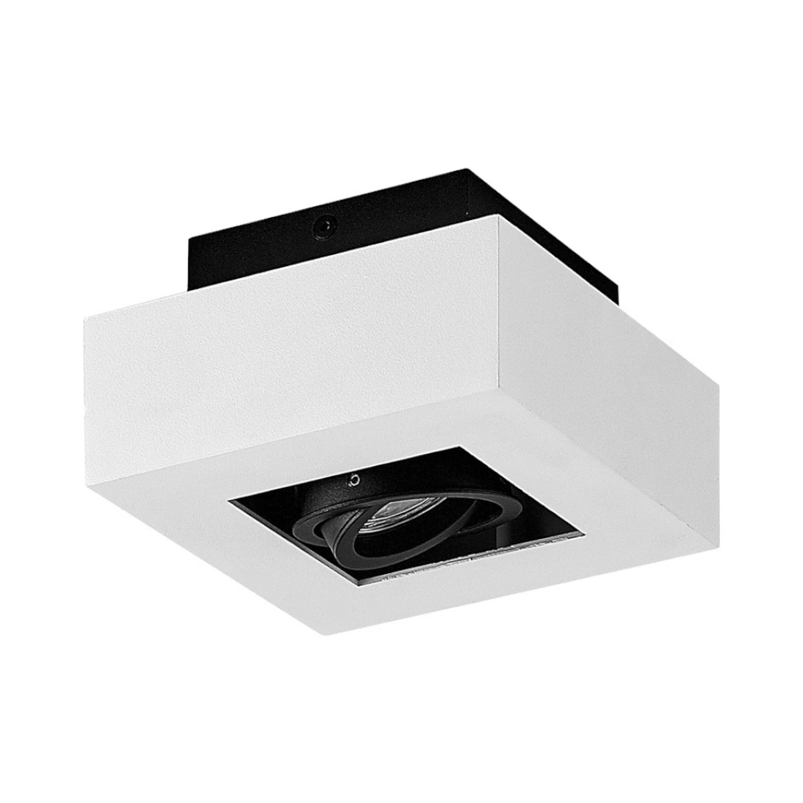 Spot Arcchio Vince, 14 x 14 cm, alb/negru, GU10