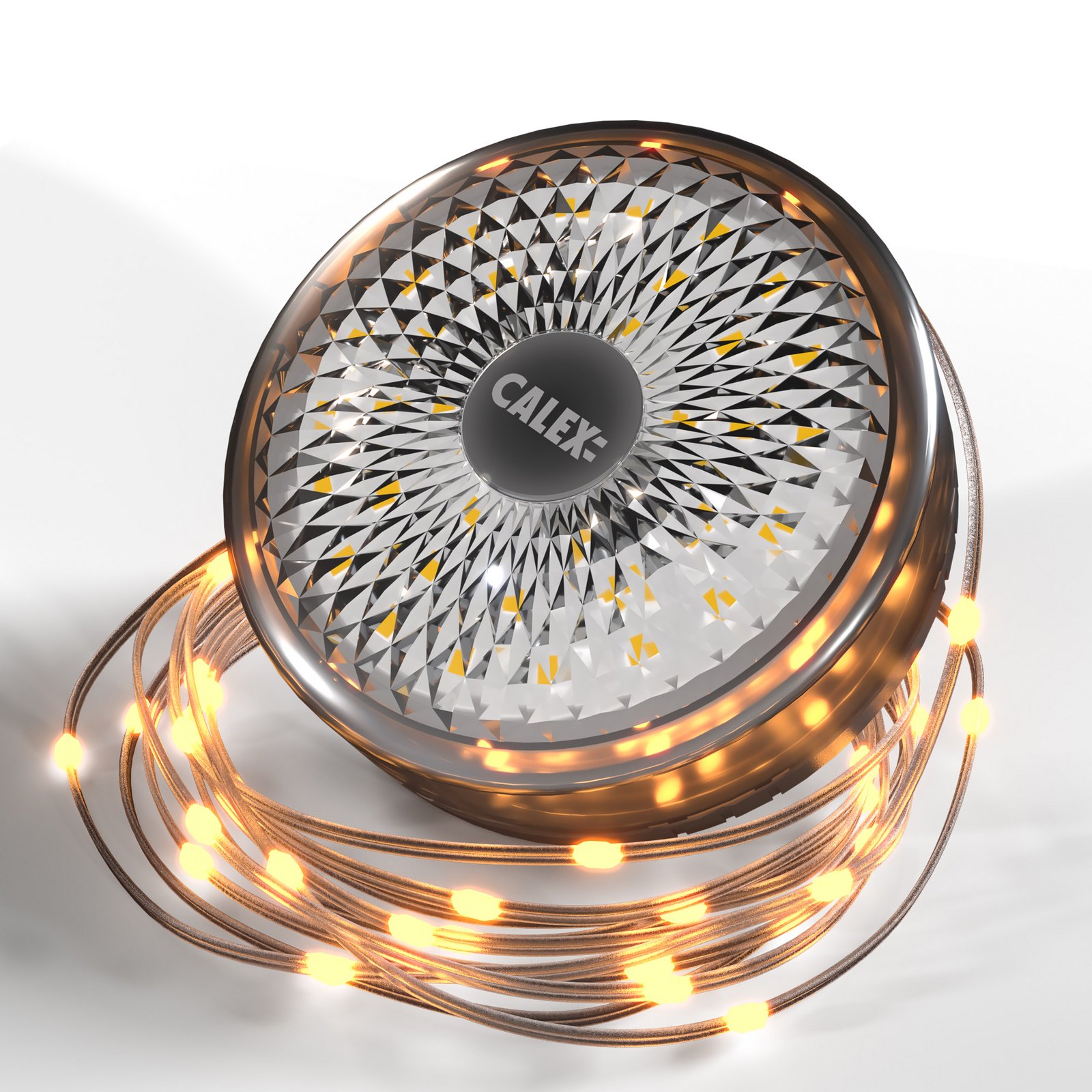 Calex LED battery-powered fairy lights Vista Party Lights RGBW, 8 metres