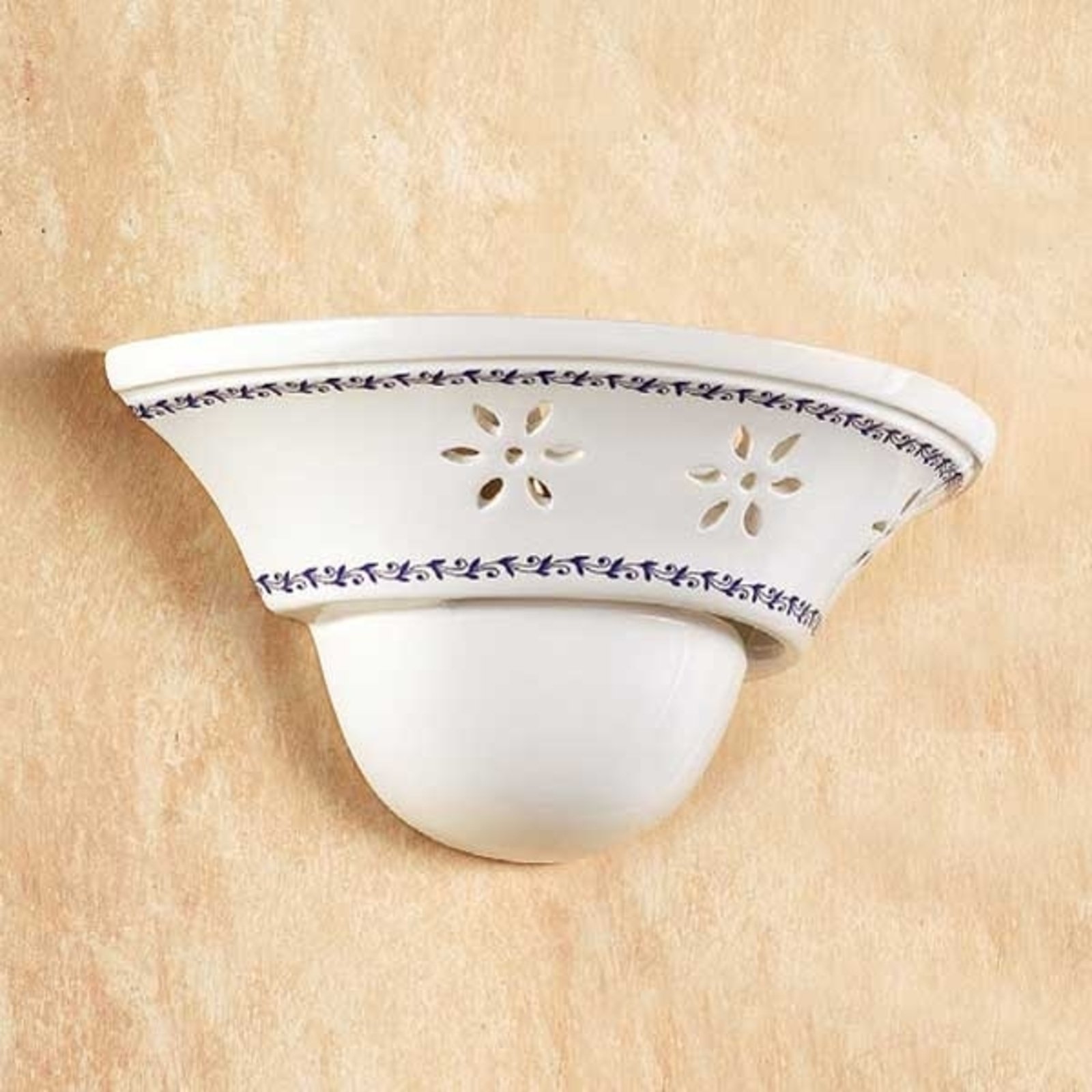 Elegant IL PUNTI vegglampe med keramikkskål