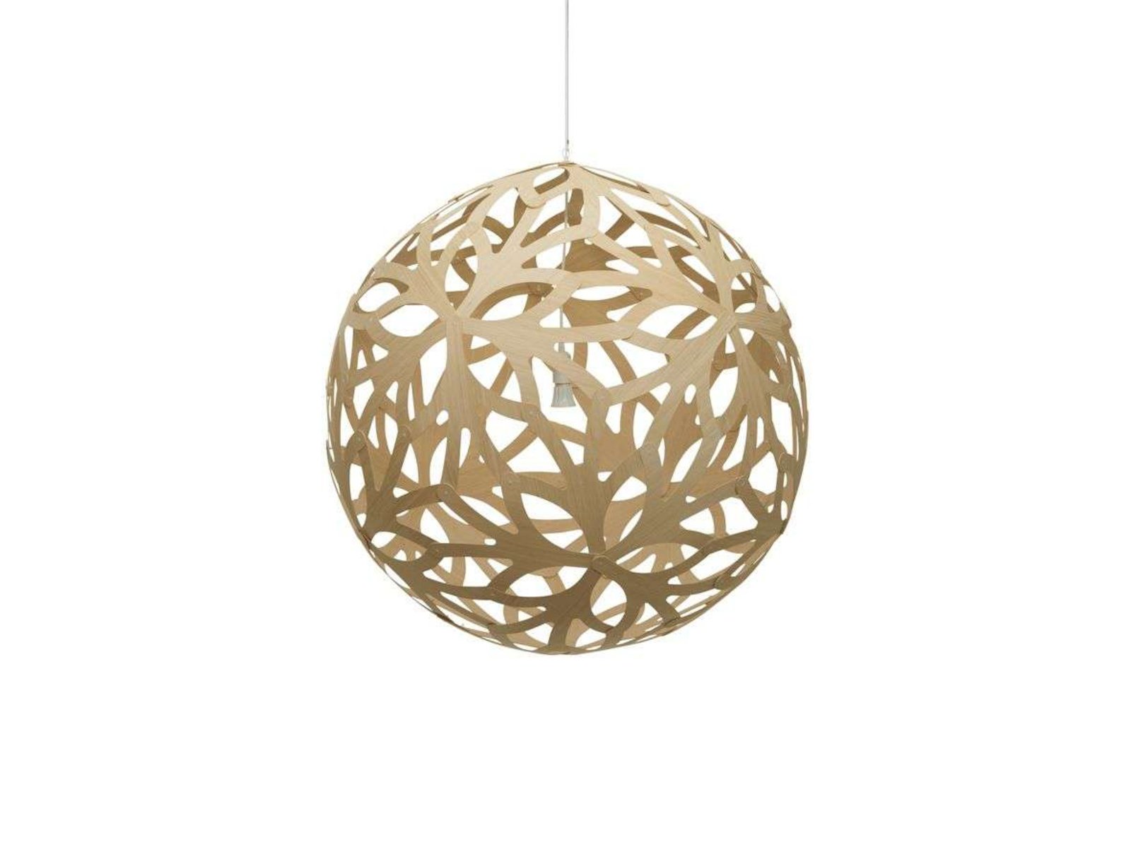 Floral Taklampa Ø100 Bamboo - David Trubridge