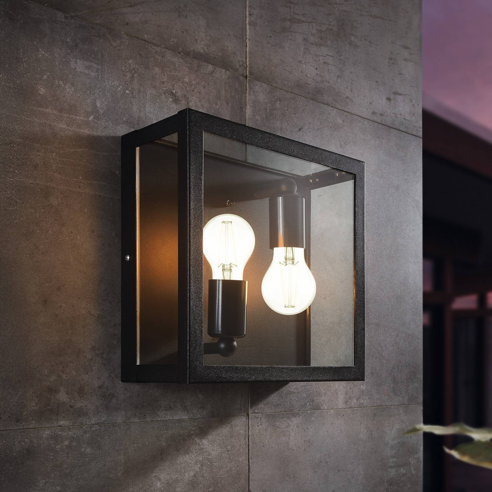 EGLO Venkovní nástěnné Alamonte 1, 2 zdroje čtverec