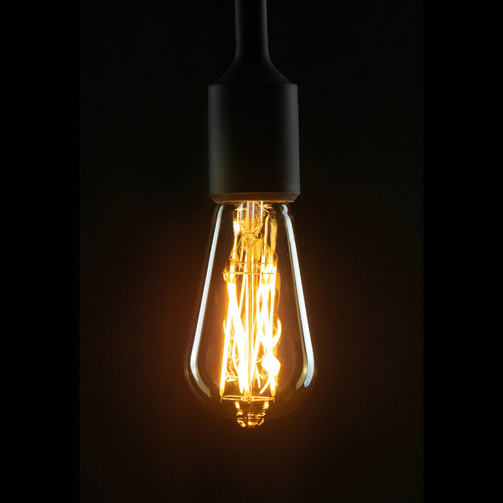 SEGULA LED-lampa E27 ST64 5W 2 200 K guld/guld dim