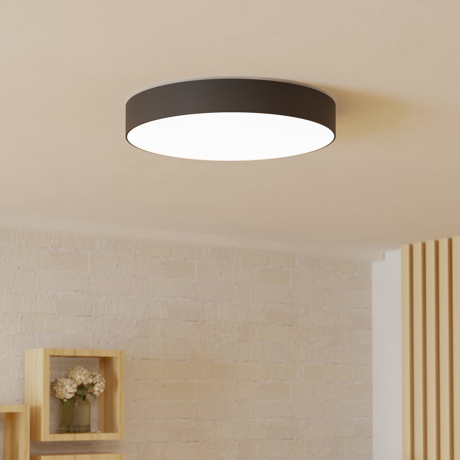 EGLO connect Smart-LED-Deckenlampe Gallizzi-Z, schwarz,Ø49cm