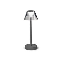 Ideal Lux Lolita-LED-terassivalaisin, akku, harmaa