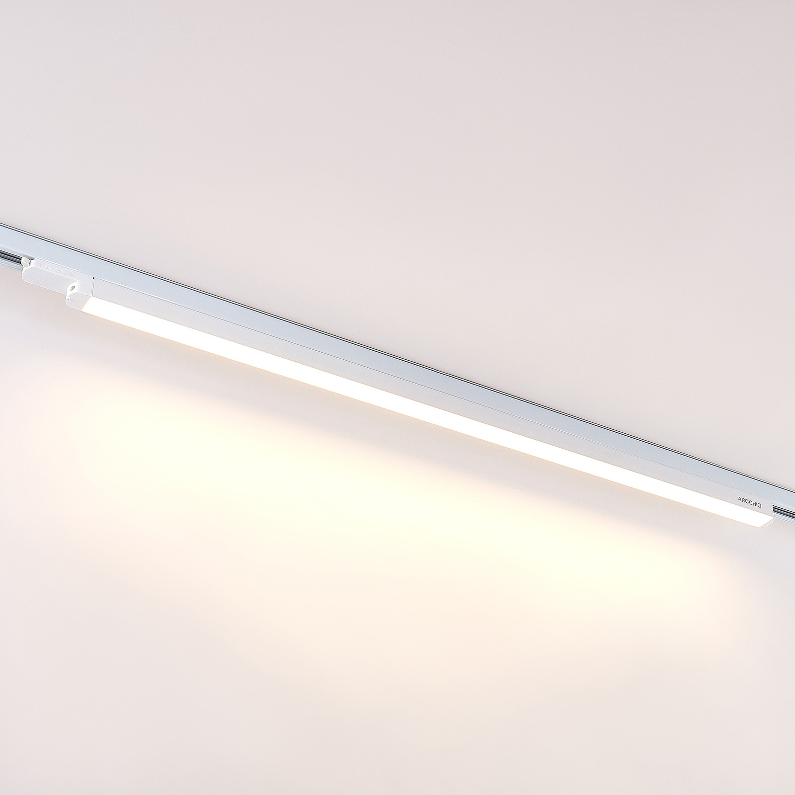 Arcchio Harlow LED-skinne, hvit, 109 cm