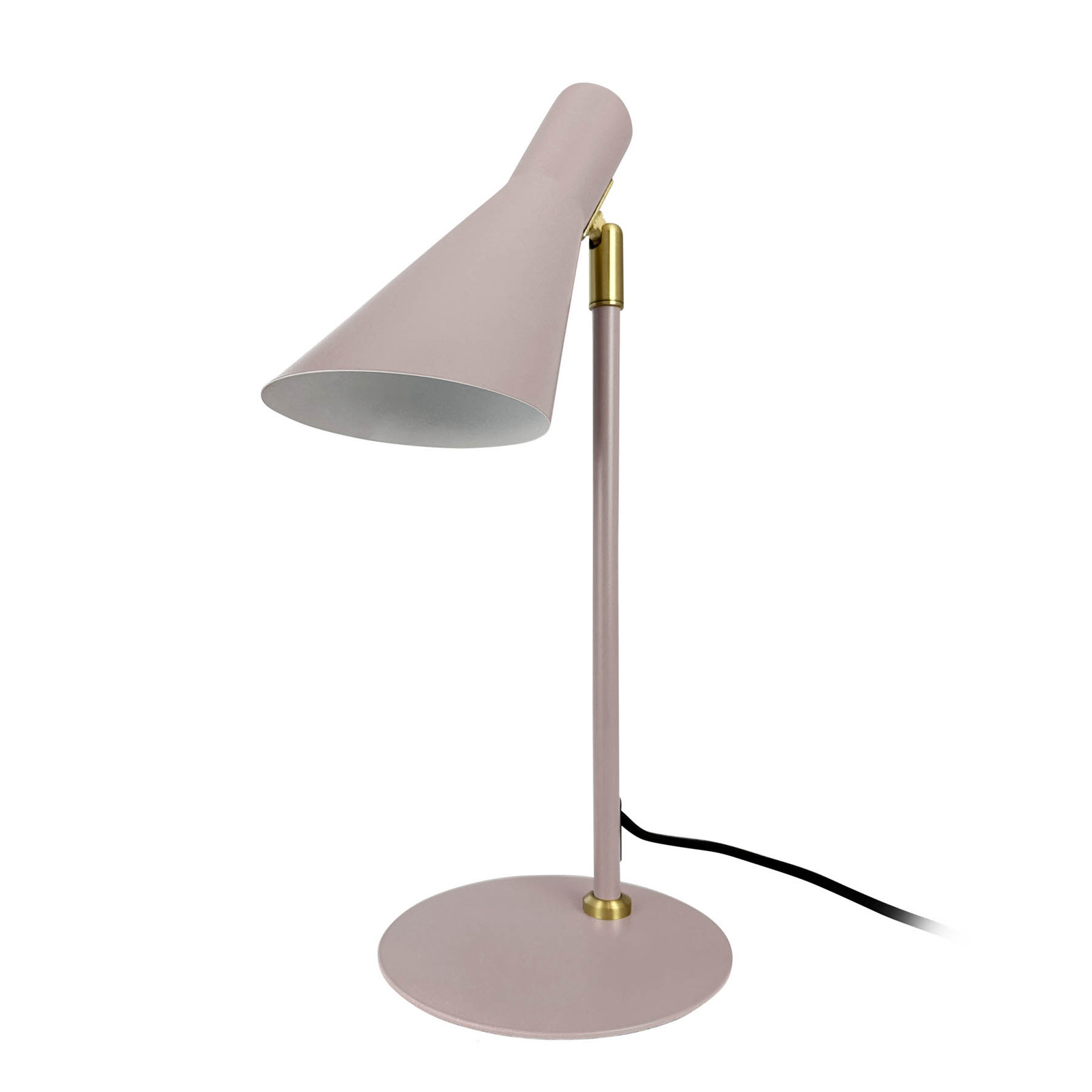 Dyberg Larsen Tischlampe DL12, beige, Höhe 39,5 cm, Metall