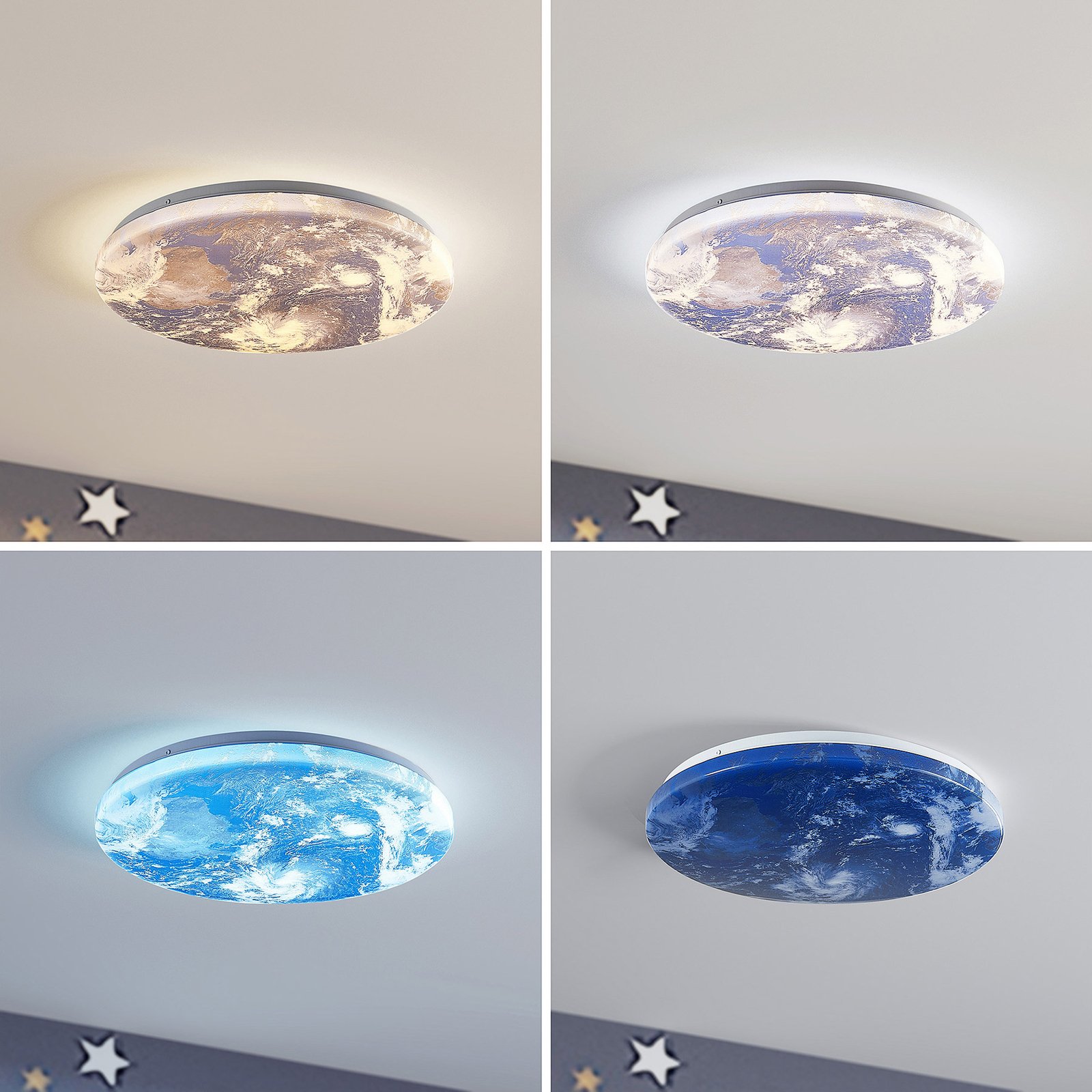 Gaios Ceiling Lamp CCT Dim. - Lindby