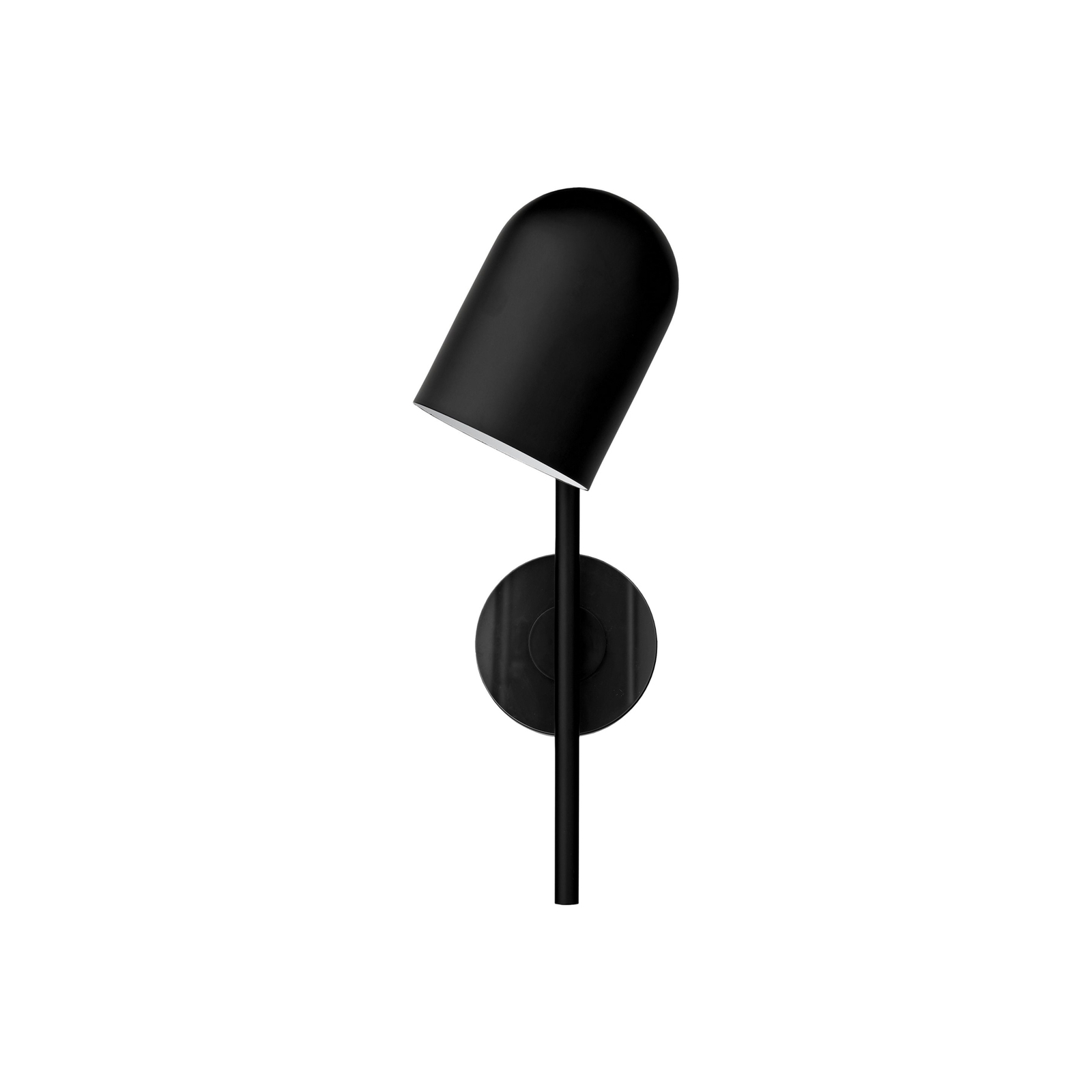 Nástěnné svítidlo AYTM Luceo, černé, se zástrčkou