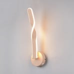 LED wall light Ginko, sand, metal, height 45.5 cm
