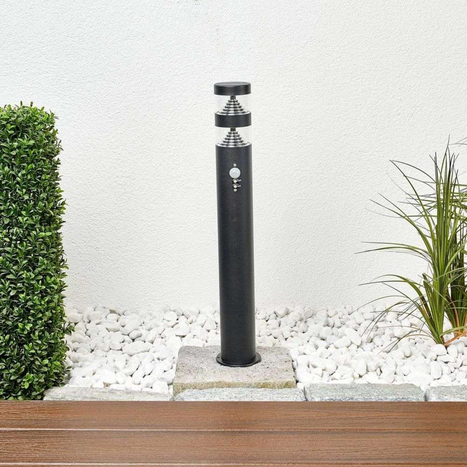 Lanea LED Hage Lampe w/Sensor Black/Clear - Lindby