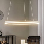 Arcchio Albiona LED lógó világítás, bézs, 1 gyűrű, Ø 60 cm