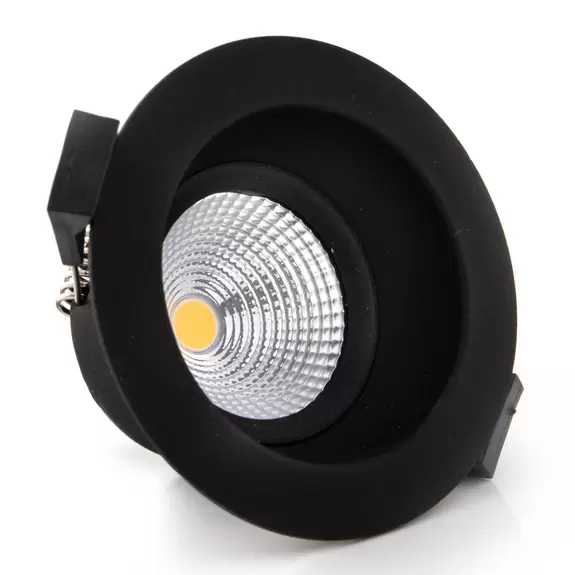 Lampenwelt SLC One Soft LED-Einbauspot schwarz 2.700K