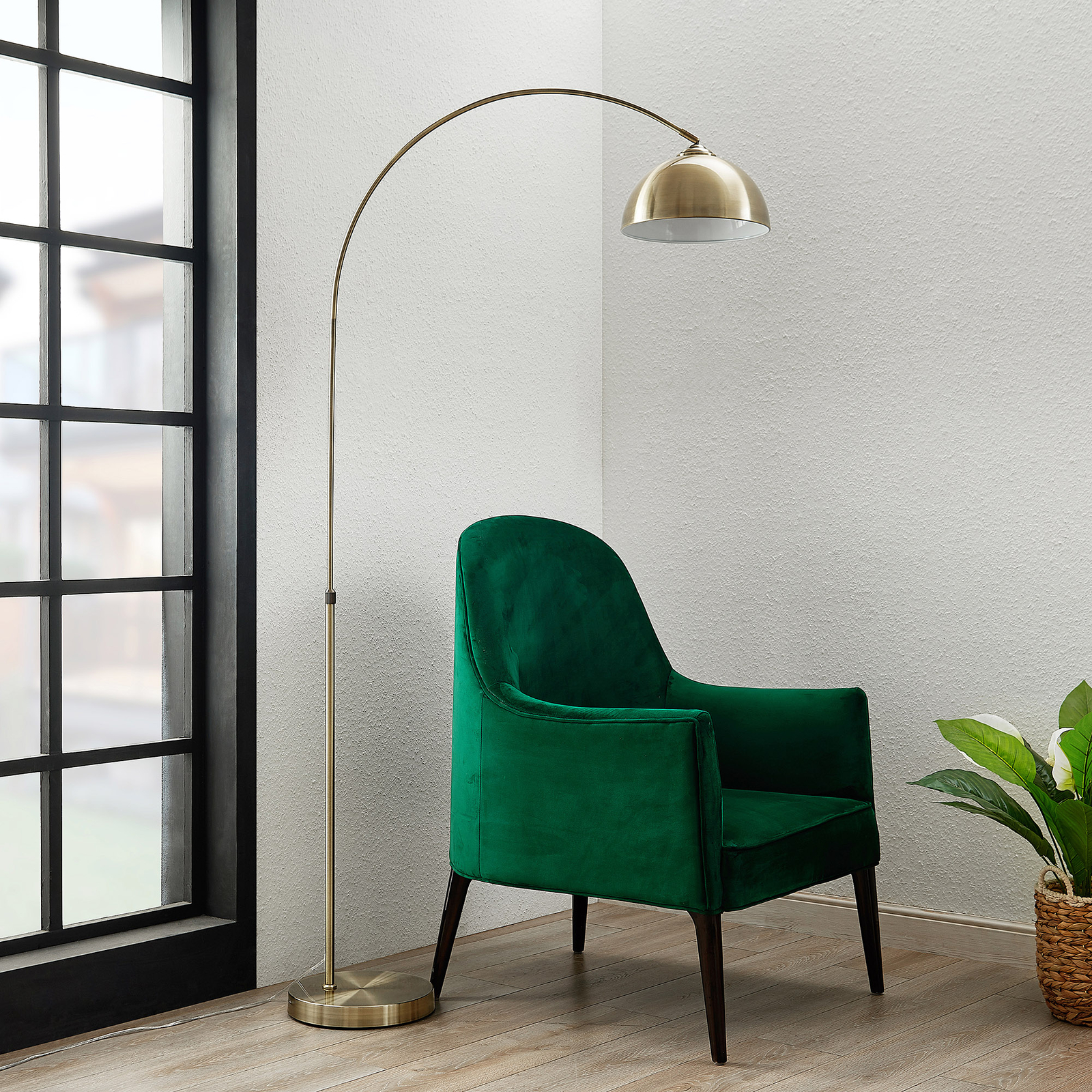 petite arc floor lamp